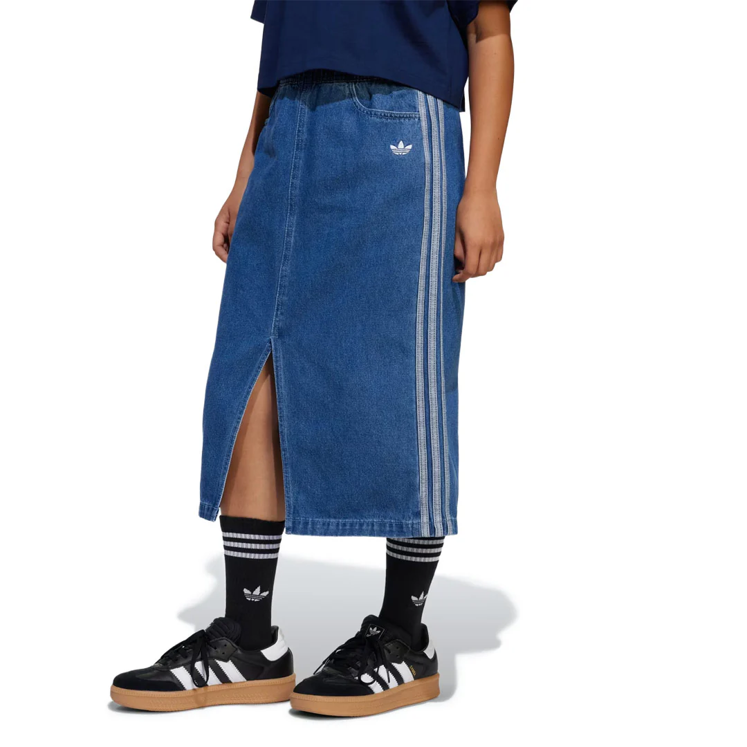 adidas - Girls' (Junior) Denim Skirt (JC7879) - Image 2