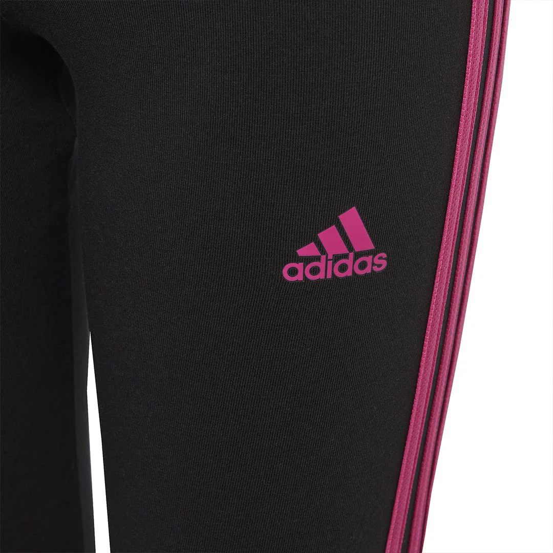 adidas - Girls' (Junior) Essentials 3 Stripes Cotton Tights (IC3627) - Image 4