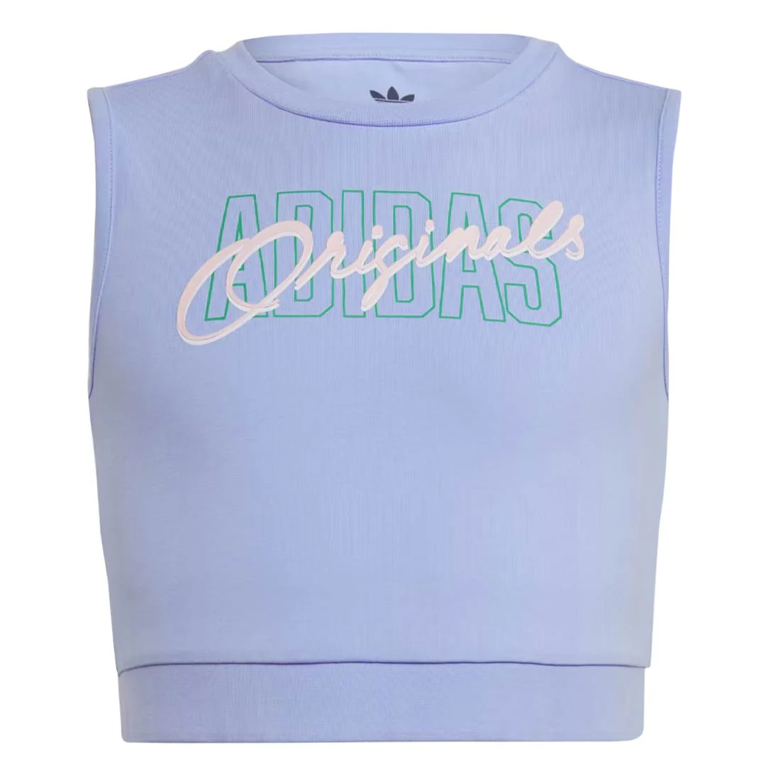adidas - Girls' (Junior) Graphic Print Crop Tank Top (IB8459)