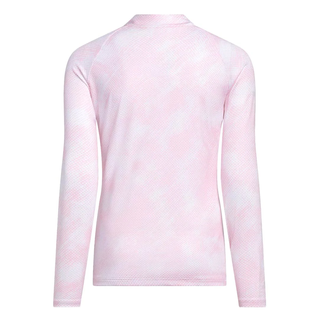 adidas - Girls' (Junior) Performance Long Sleeve Printed Polo (JW6761) - Image 2