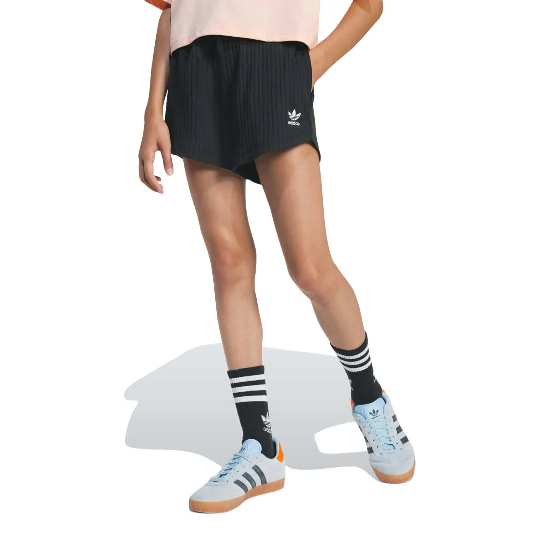 adidas - Girls' (Junior) Ribbed Shorts (JC8433) - Image 2