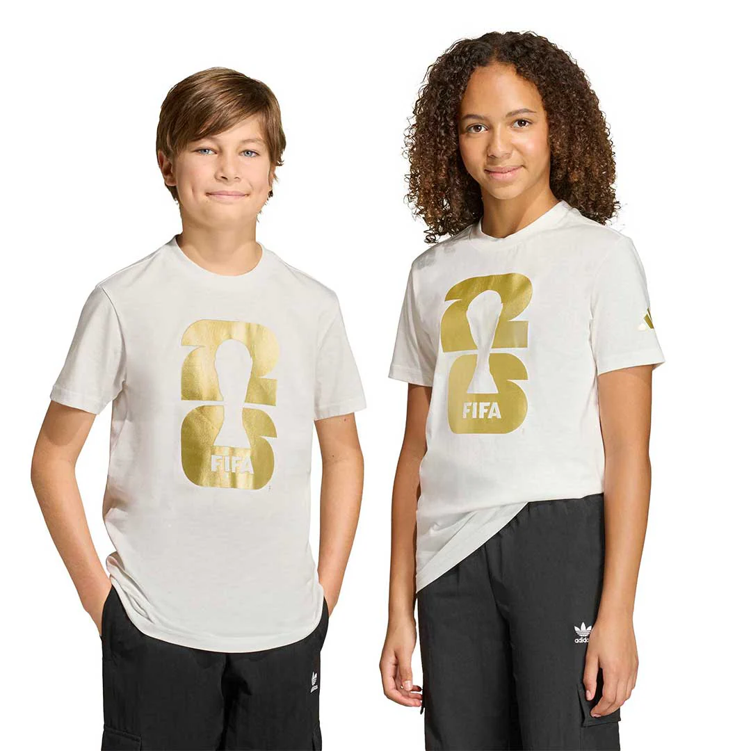 adidas - Kids' (Junior) FIFA World Cup 26 Official Emblem T-Shirt (KB3706) - Image 2