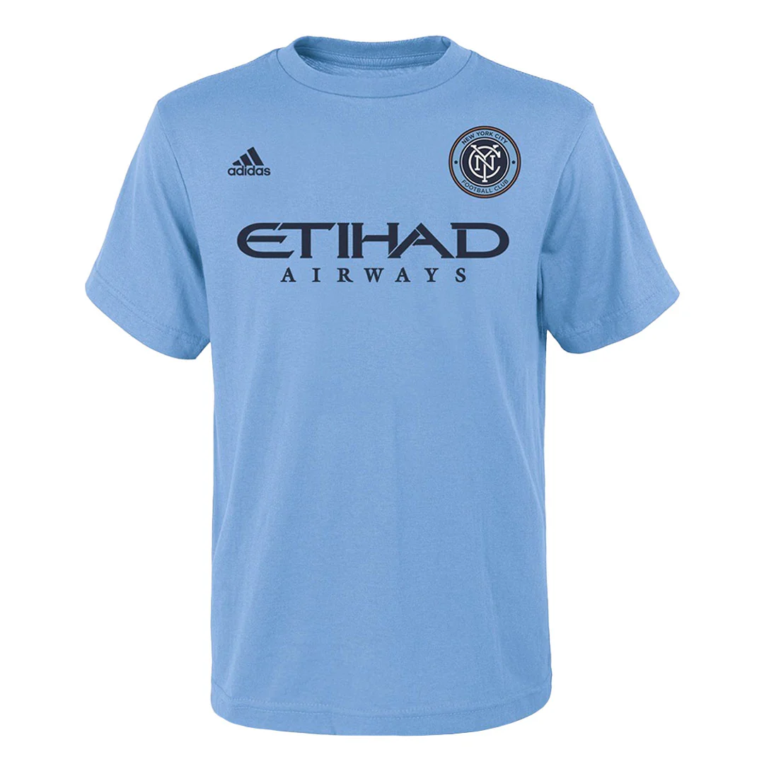 adidas - Kids' (Junior) New York City FC Mix Diskerud Short Sleeve T-Shirt (RX8PA3ZY NY FC)