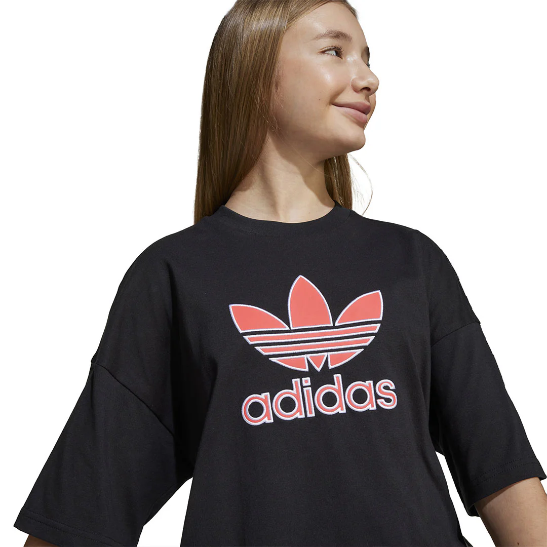 adidas - Kids' (Junior) Oversize Trefoil T-Shirt (JV7777) - Image 4