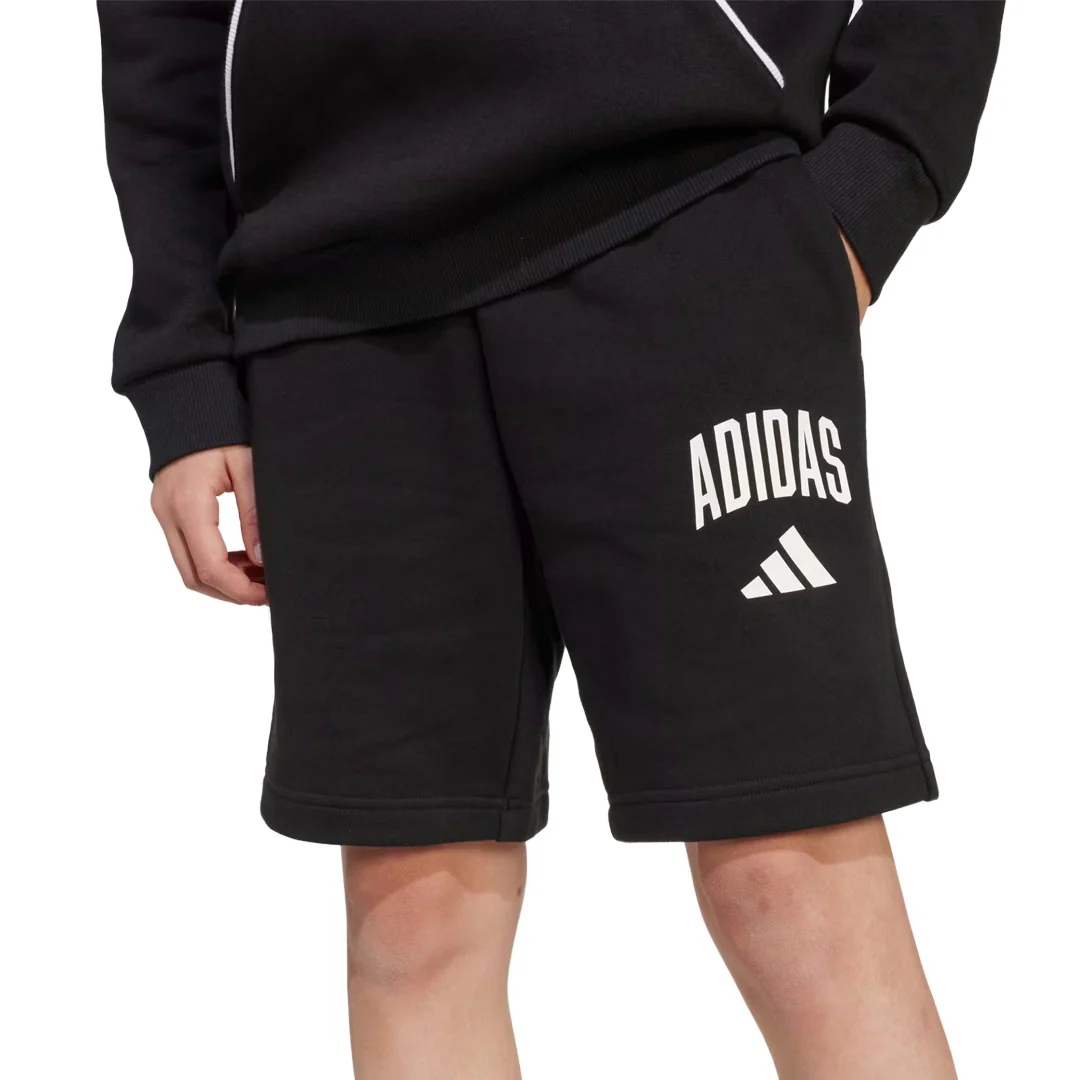 adidas - Kids' (Junior) Seasonals Essentials Collegiate Typography Shorts (JM1537) - Image 4
