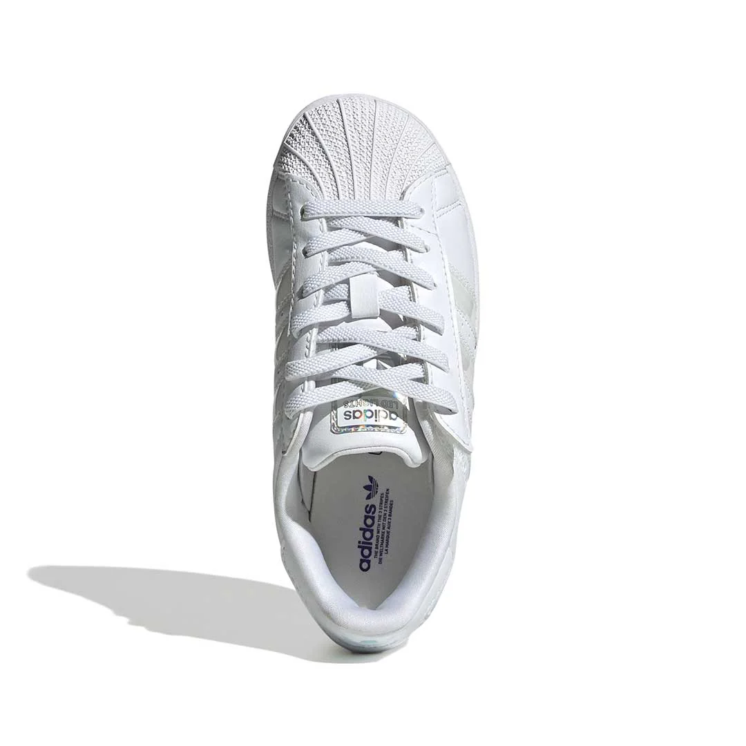 adidas - Kids' (Preschool) Superstar LED Lights Comfort Closure Elastic Lace Shoes (JQ6419) - Image 5