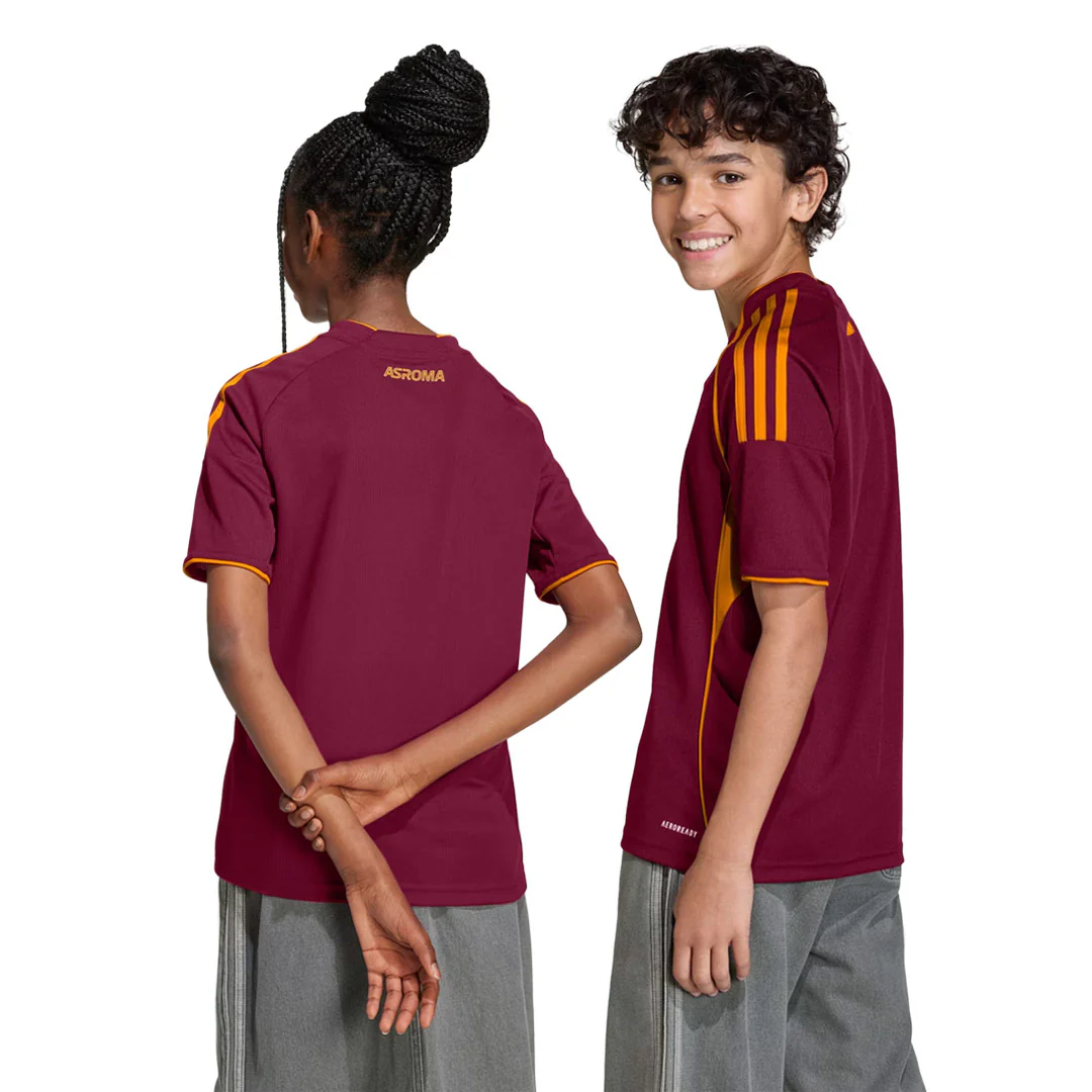 adidas - Kids' (Youth) AS Roma 25/26 Home Jersey (JX2613) - Image 3