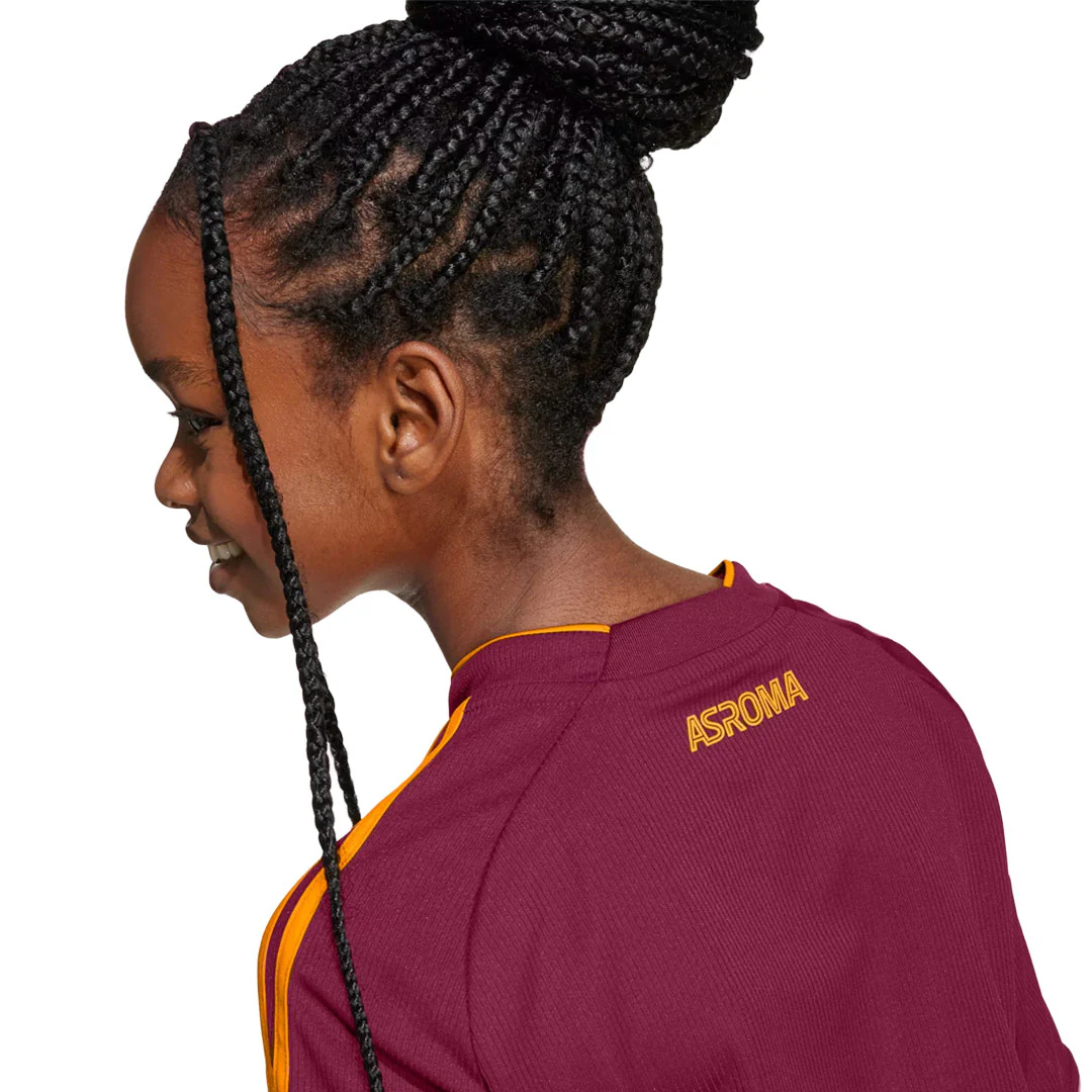 adidas - Kids' (Youth) AS Roma 25/26 Home Jersey (JX2613) - Image 5