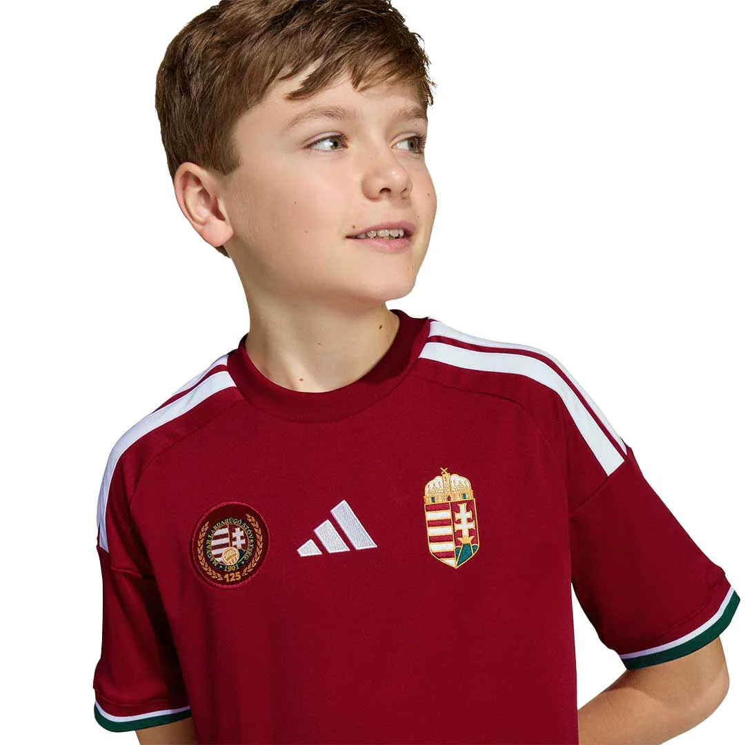 adidas - Kids' (Youth) Hungary 26 Home Jersey (JZ6977) - Image 4