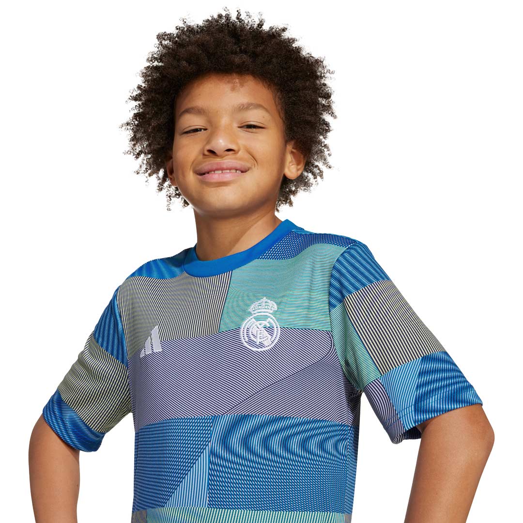 adidas - Kids' (Youth) Real Madrid 25/26 Pre-Match Jersey (JP4153) - Image 4