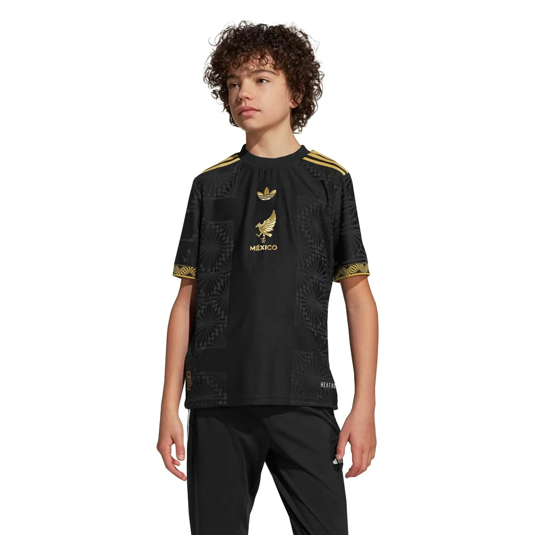 adidas - Kids' (Youth) Team Mexico 2025 Gold Jersey (JM2535) - Image 2