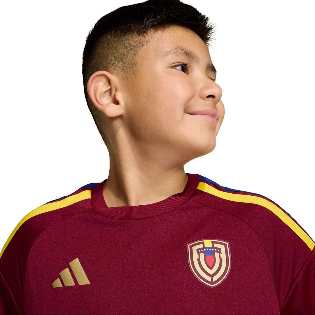 adidas - Kids' (Youth) Venezuela 26 Home Fan Jersey (KC9539) - Image 4
