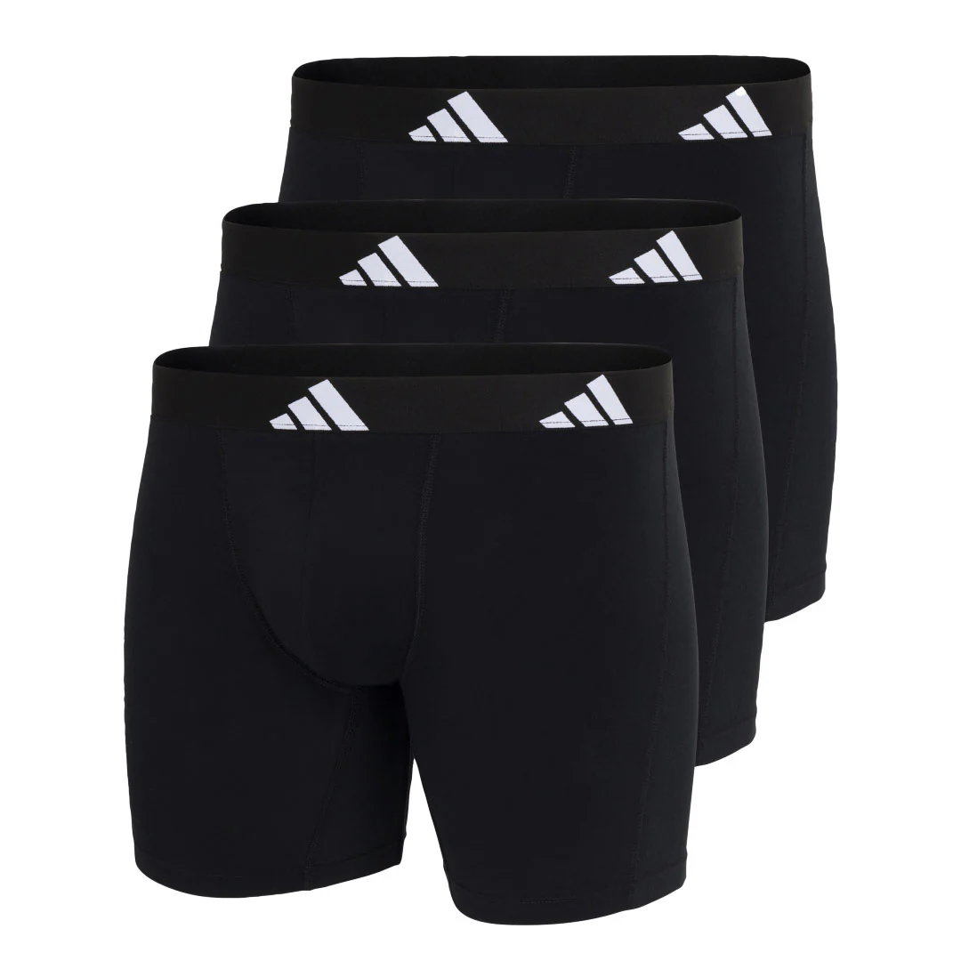 adidas - Men's Active Flex 3 Pack Cotton Boxer Brief (JK3961)