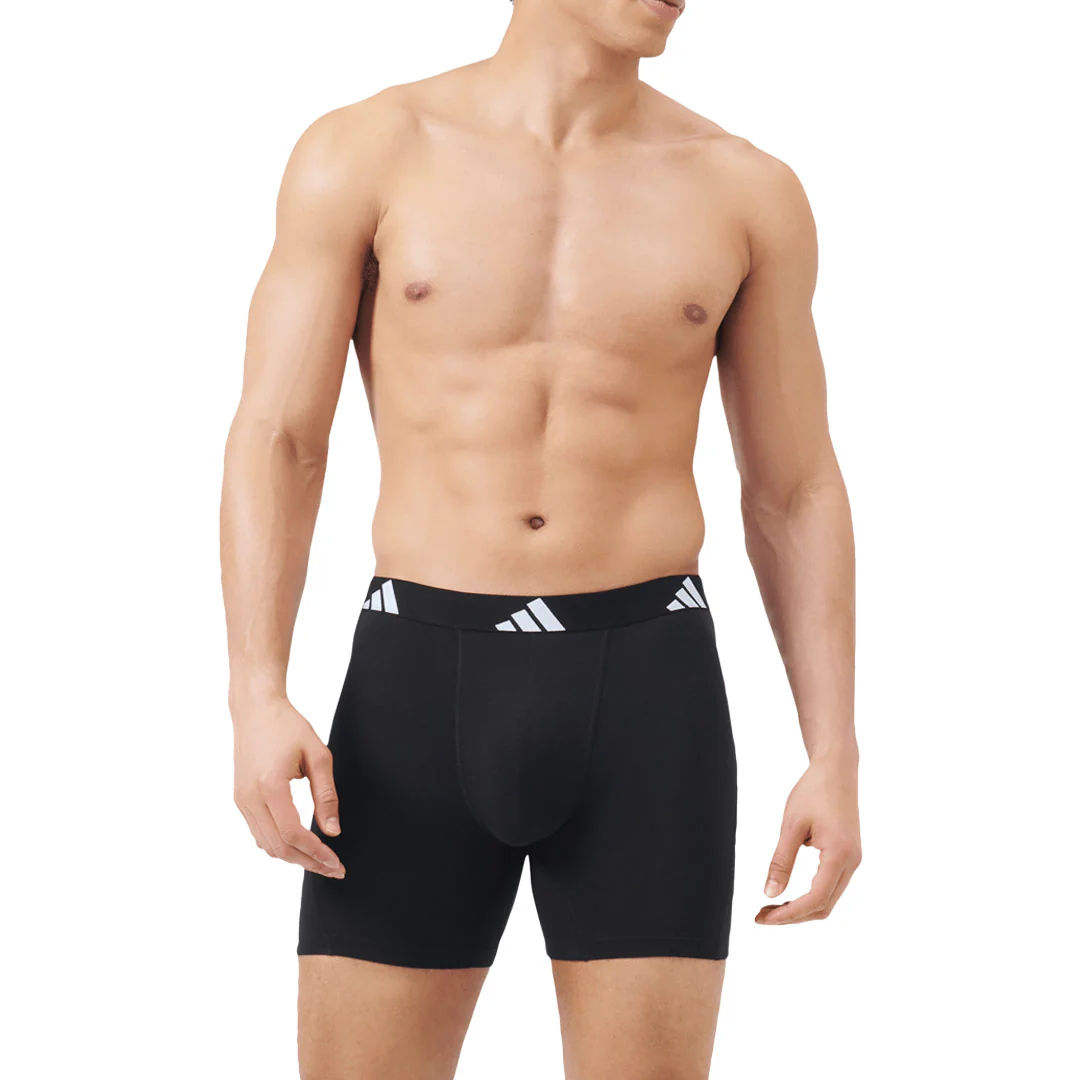 adidas - Men's Active Flex 3 Pack Cotton Boxer Brief (JK3961) - Image 3