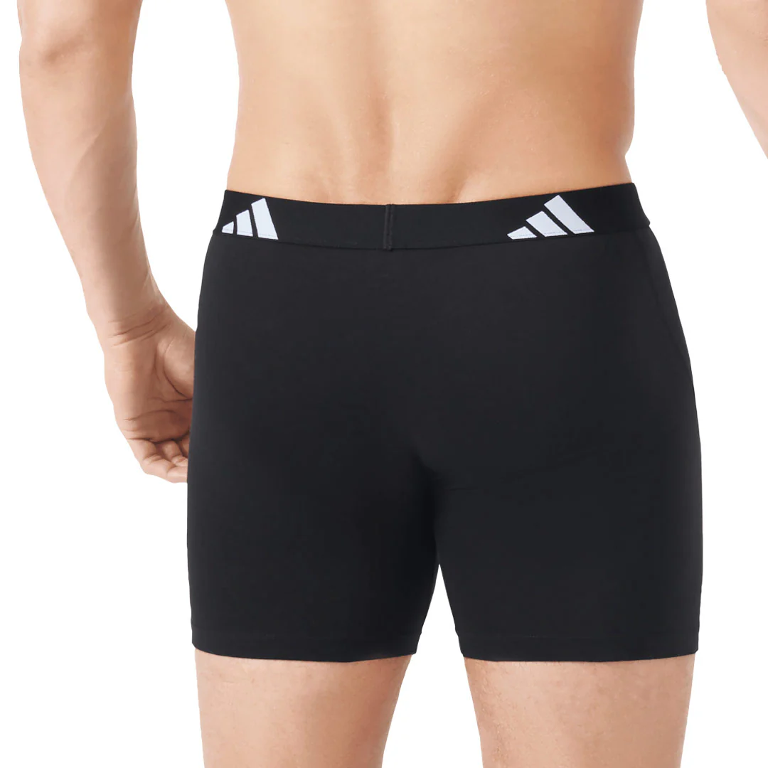 adidas - Men's Active Flex 3 Pack Cotton Boxer Brief (JK3961) - Image 4