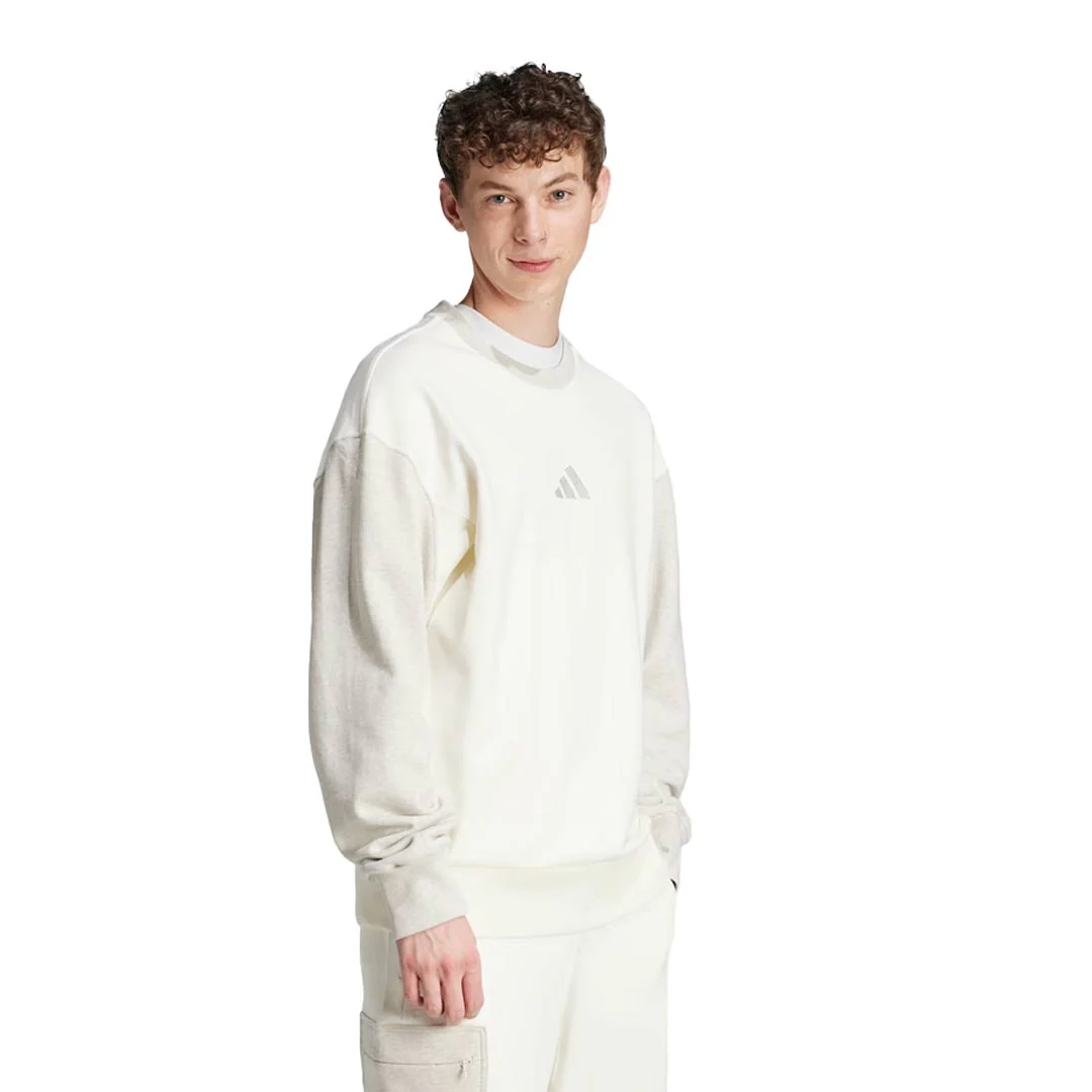 adidas - Men's All SZN French Terry Colorblock Crew Sweatshirt (JN9488) - Image 2