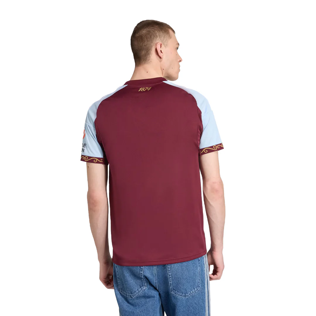 adidas - Men's Aston Villa FC 25/26 Home Jersey (JN8061) - Image 3
