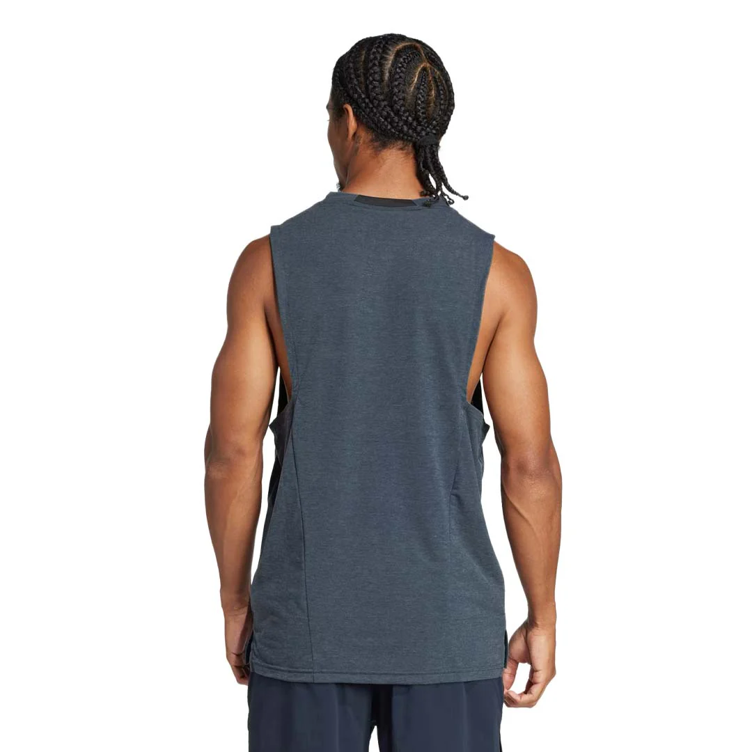 adidas - Men's Designed-For-Training 3-Stripes Tank Top (JI8126) - Image 3