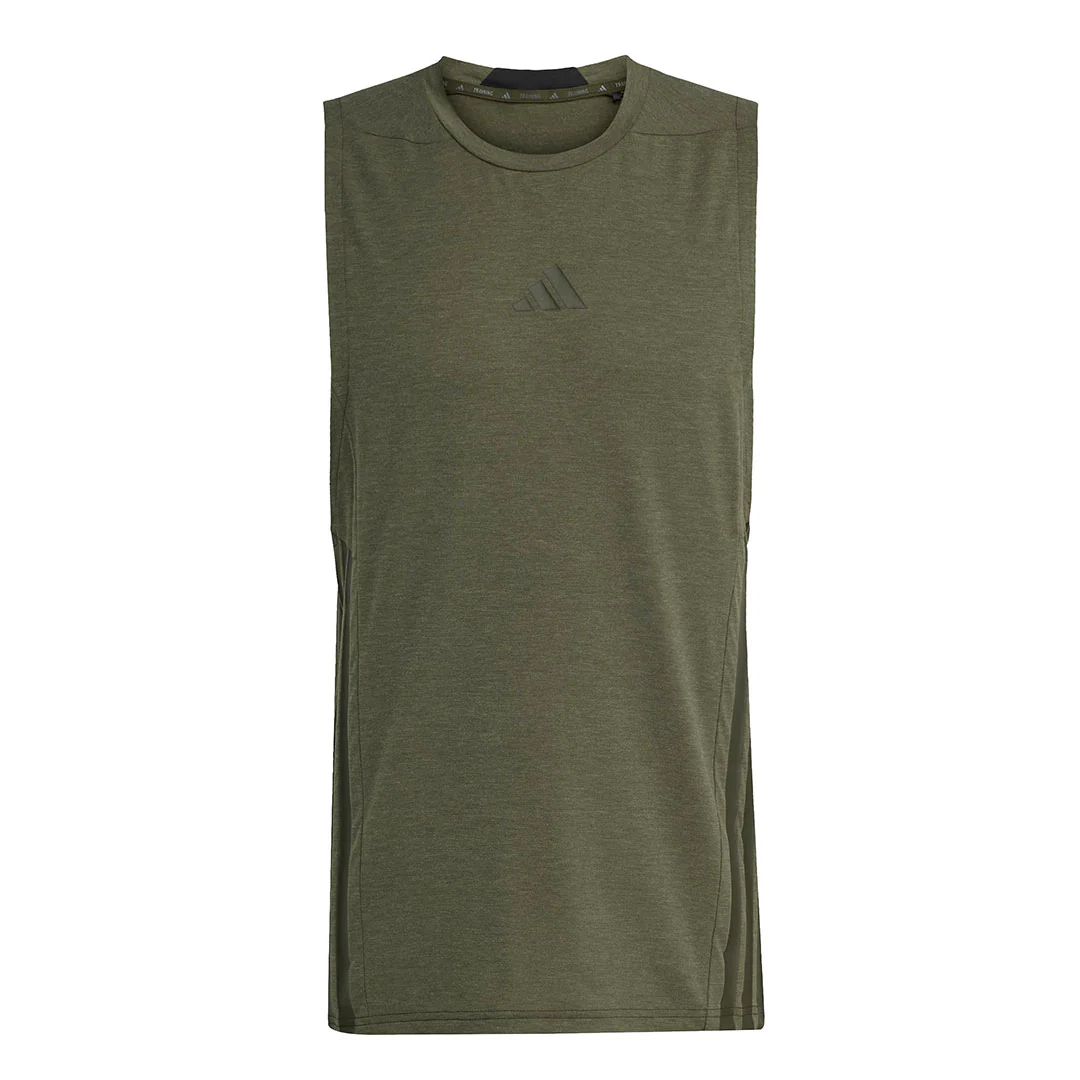 adidas - Men's Designed-For-Training 3-Stripes Tank Top (JX5689)