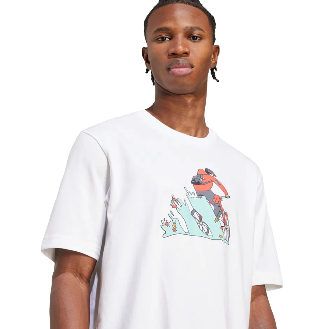 adidas - Men's Doodle Hunt Bike Graphic T-Shirt (JM6496) - Image 4