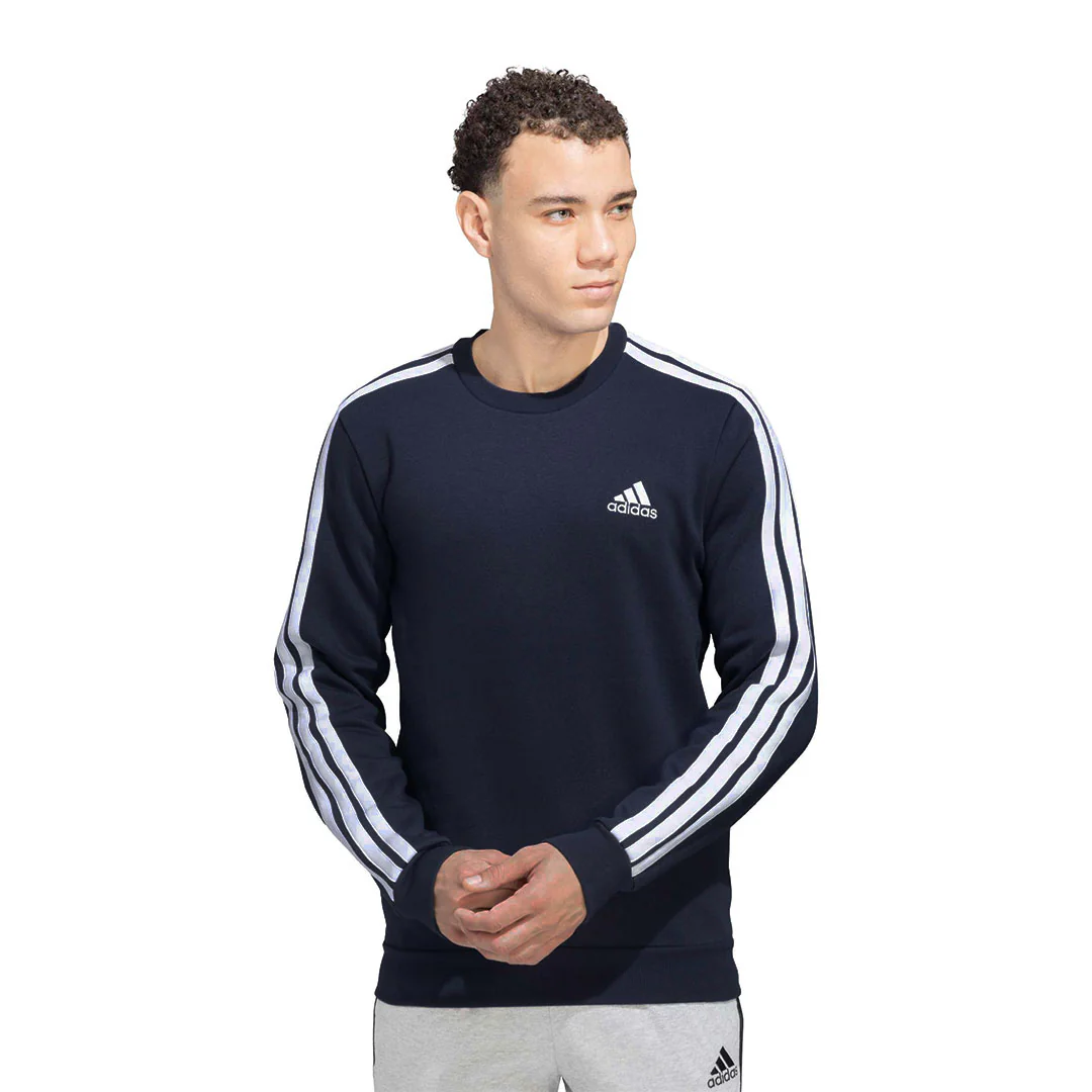 adidas - Men's Essentials Fleece 3-Stripes Sweatshirt (GK9111) - Image 2