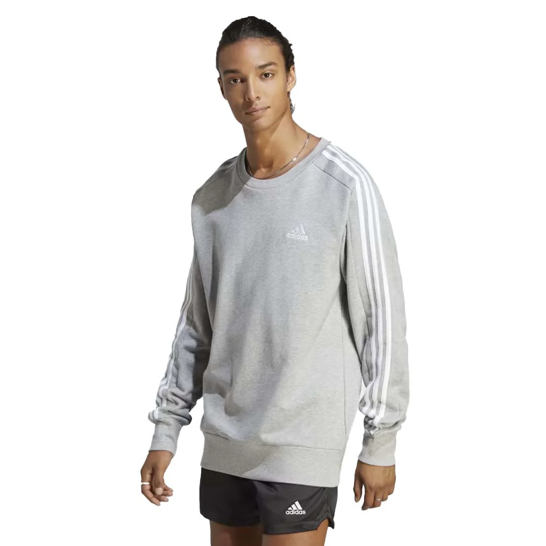 adidas - Men's Essentials French Terry 3 Stripes Sweatshirt (IC9319) - Image 2