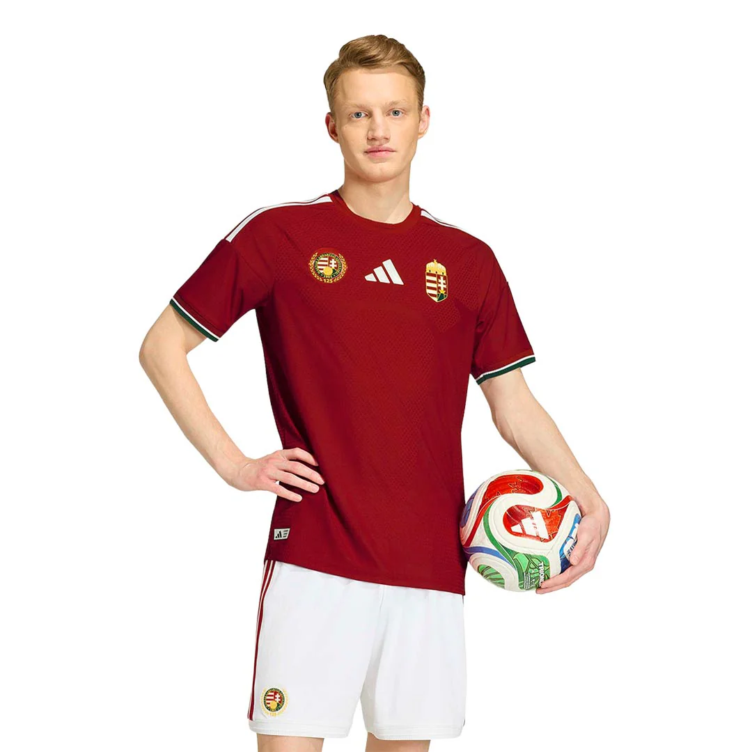 adidas - Men's Hungary 26 Home Authentic Jersey (KC6096) - Image 2