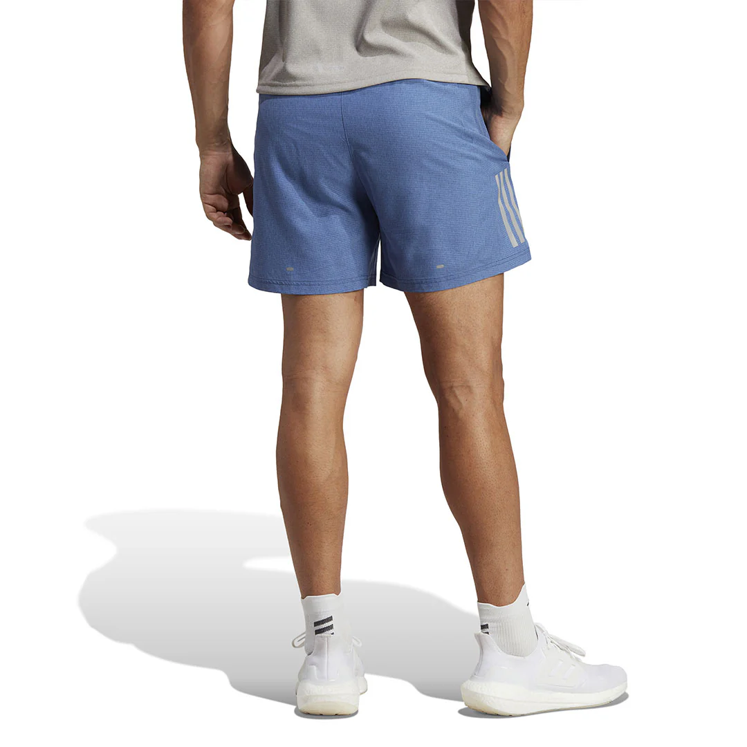 adidas - Men's Own The Run 5 Inch Heather Shorts (HR6615) - Image 3