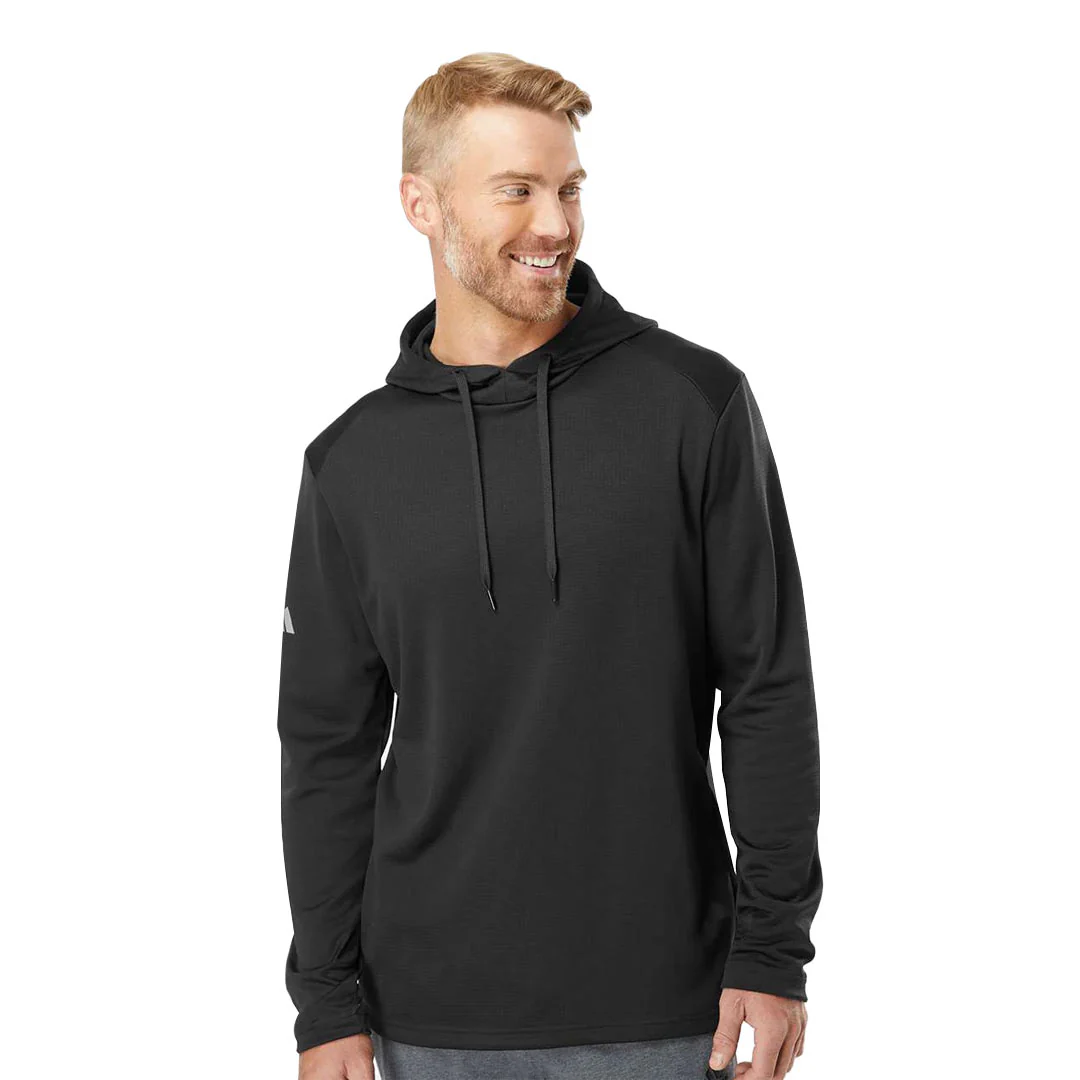 adidas - Men's Textured Midweight Hoodie (GR4469 BLK) - Image 2
