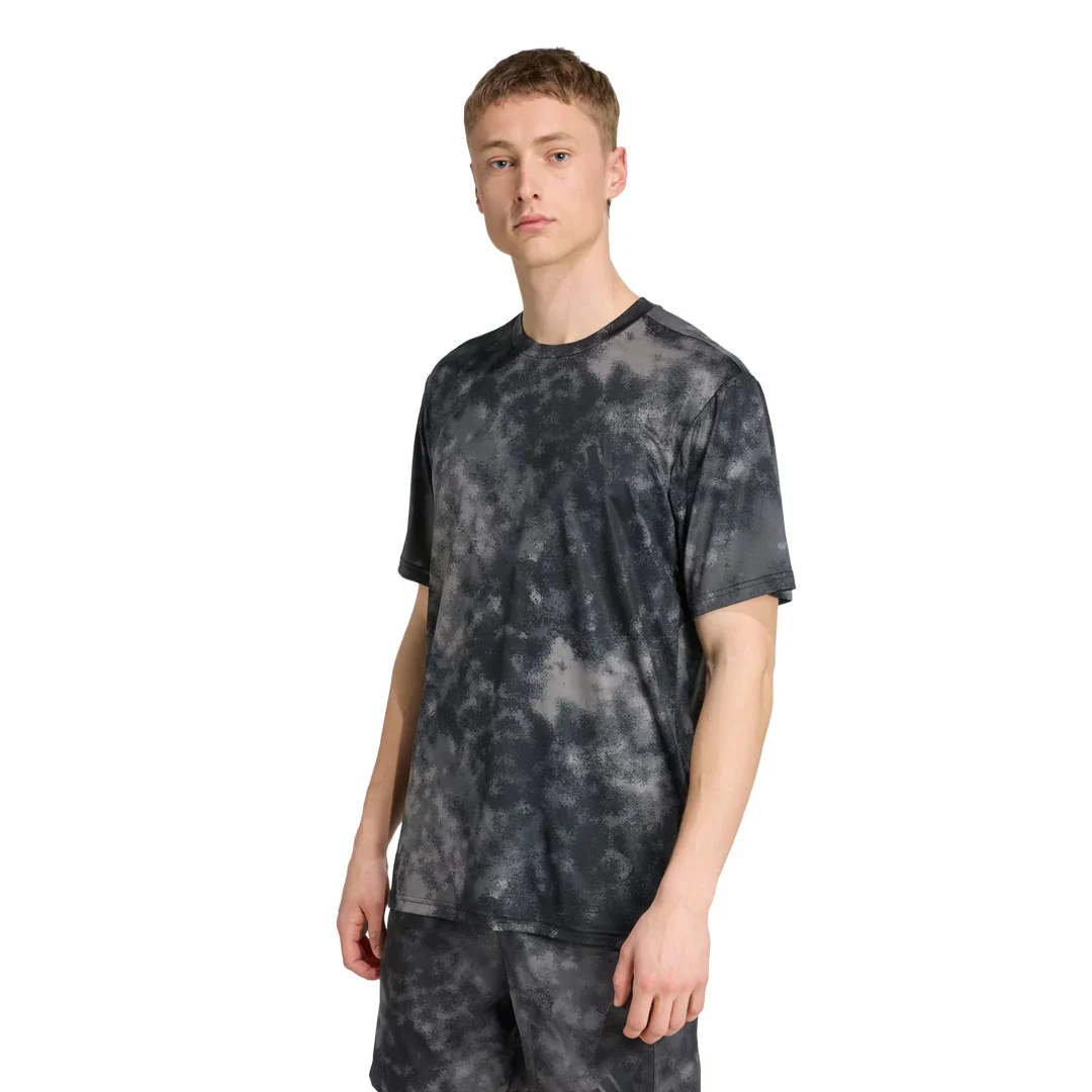 adidas - Men's Train Essentials Seasonal All Over Print T-Shirt (JW9707) - Image 2
