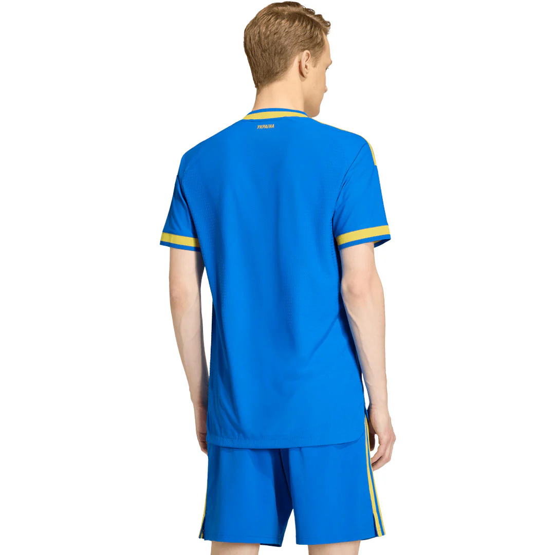 adidas - Men's Ukraine 26 Away Authentic Jersey (KC6044) - Image 3