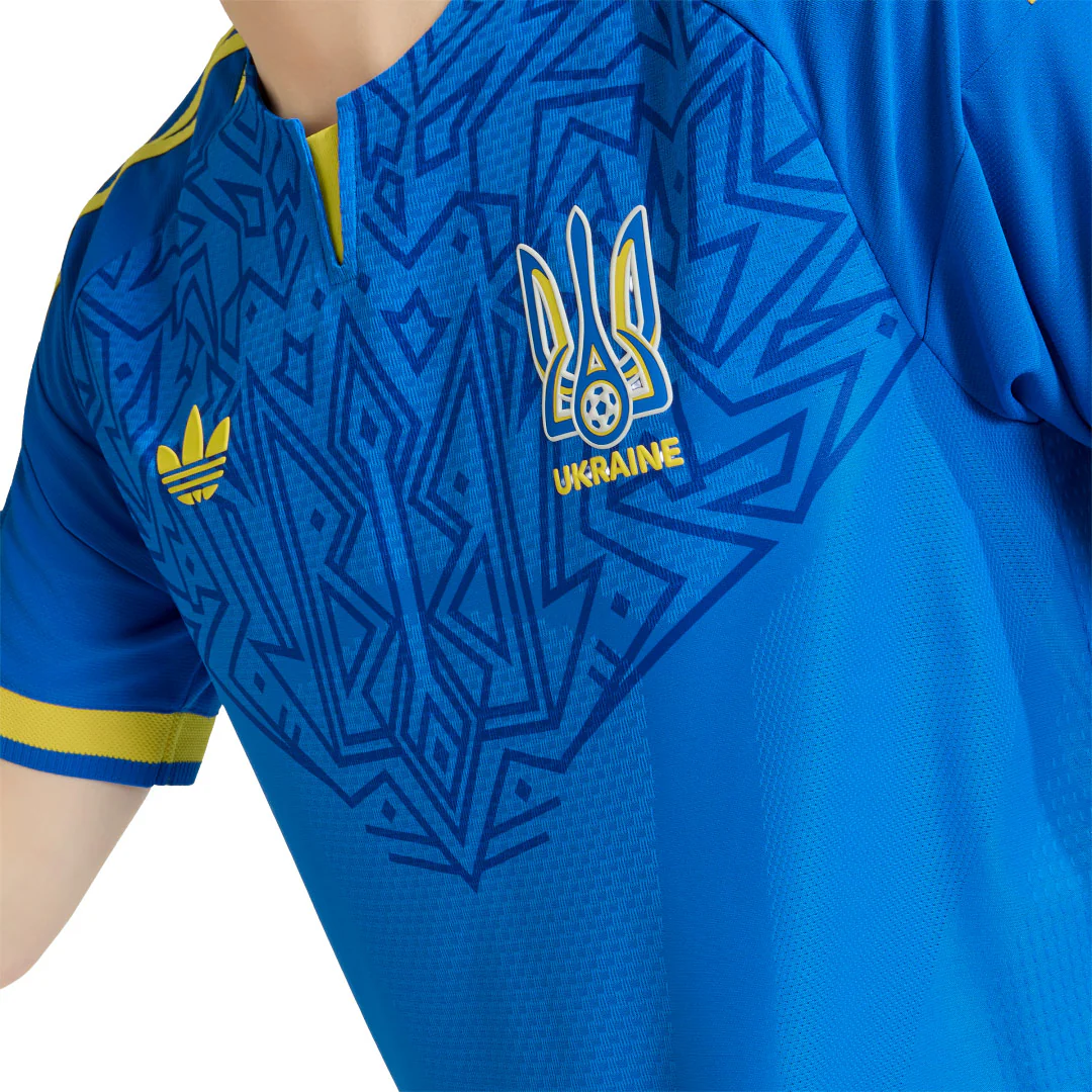 adidas - Men's Ukraine 26 Away Authentic Jersey (KC6044) - Image 4