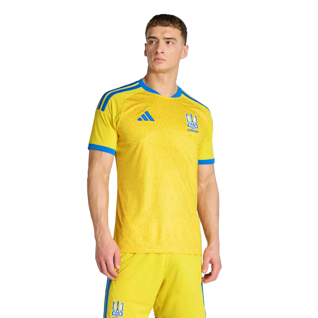 adidas - Men's Ukraine 26 Home Jersey (JZ4622) - Image 2