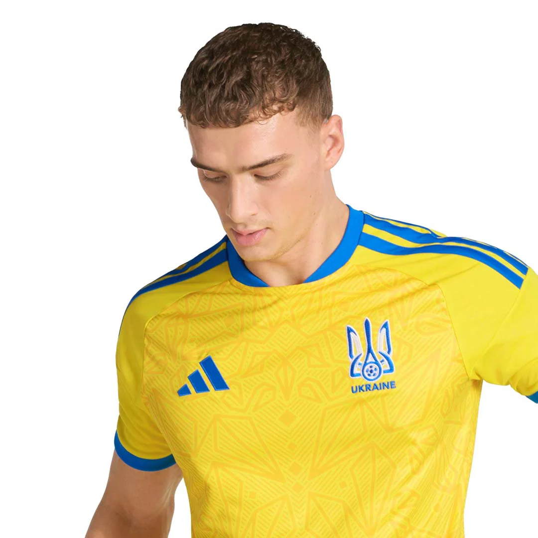 adidas - Men's Ukraine 26 Home Jersey (JZ4622) - Image 4