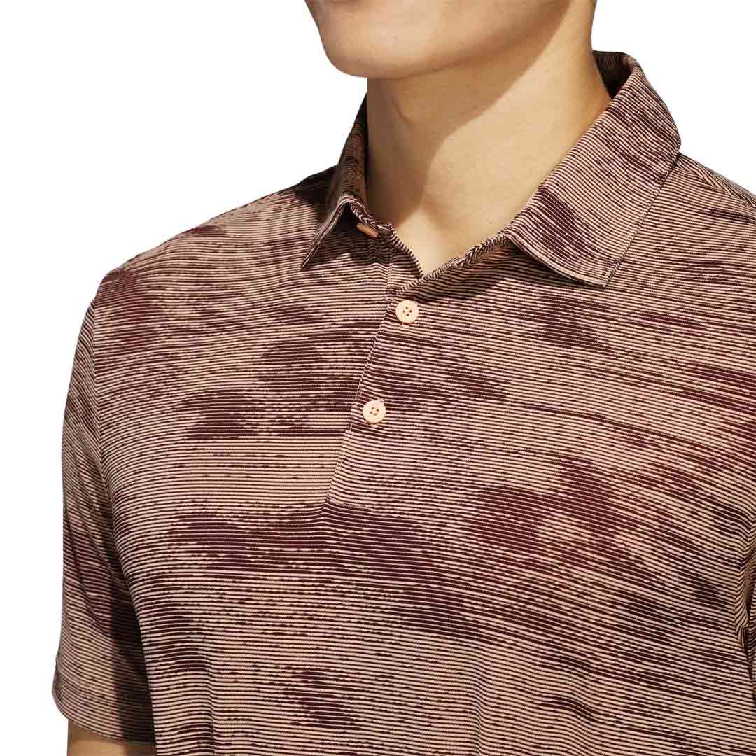 adidas - Men's Ultimate365 Textured Stripe Polo (JJ1731) - Image 5