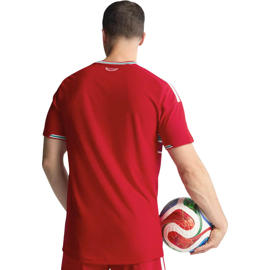 adidas - Men's Wales 26 Home Authentic Jersey (KC2959) - Image 3
