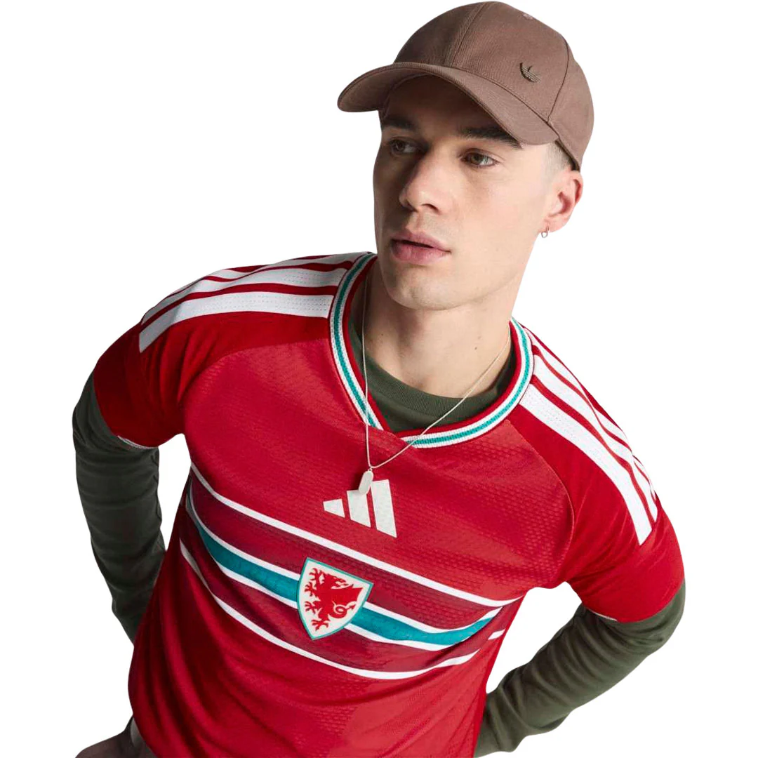 adidas - Men's Wales 26 Home Authentic Jersey (KC2959) - Image 4