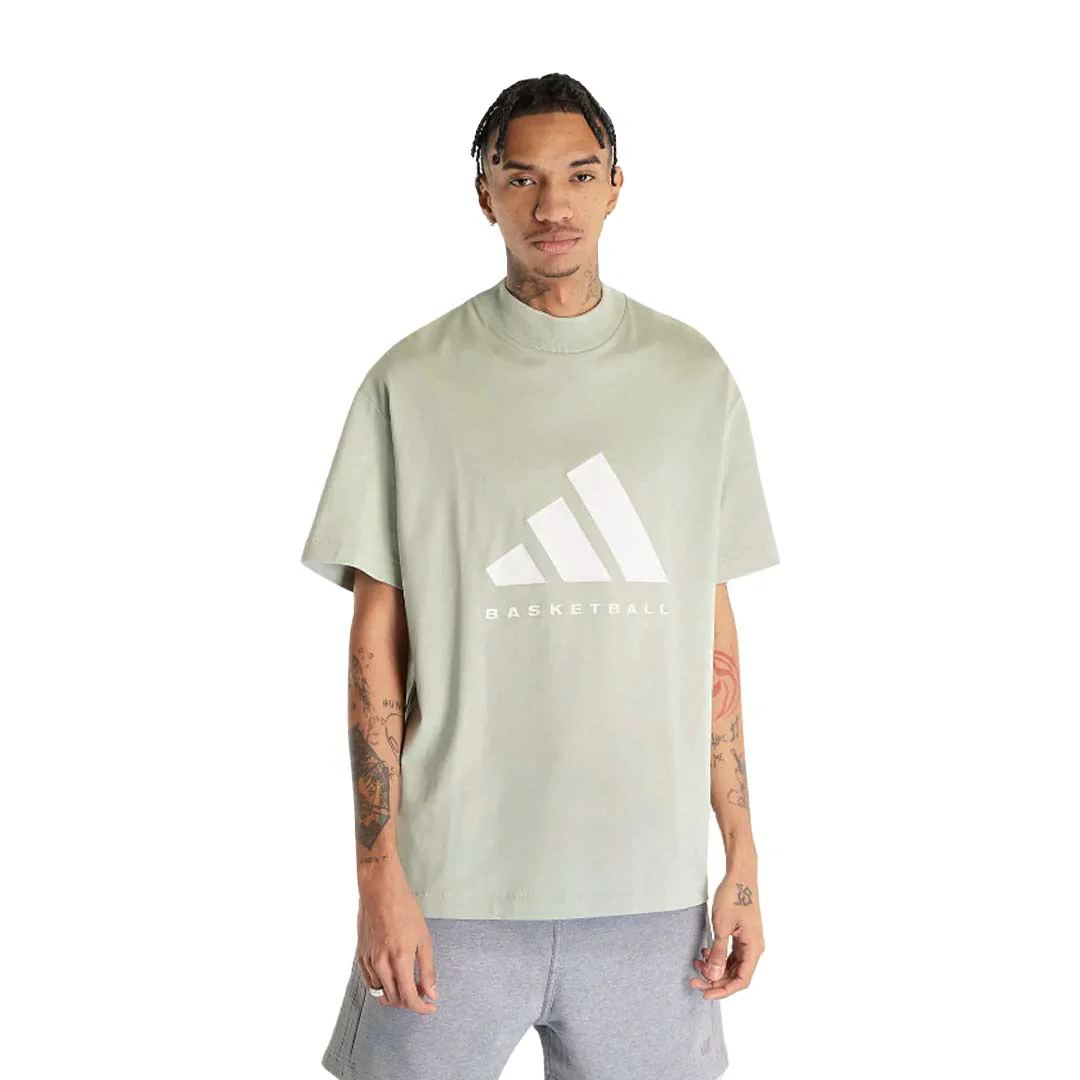 adidas - Unisex Basketball Short Sleeve T-Shirt (IA3446) - Image 2