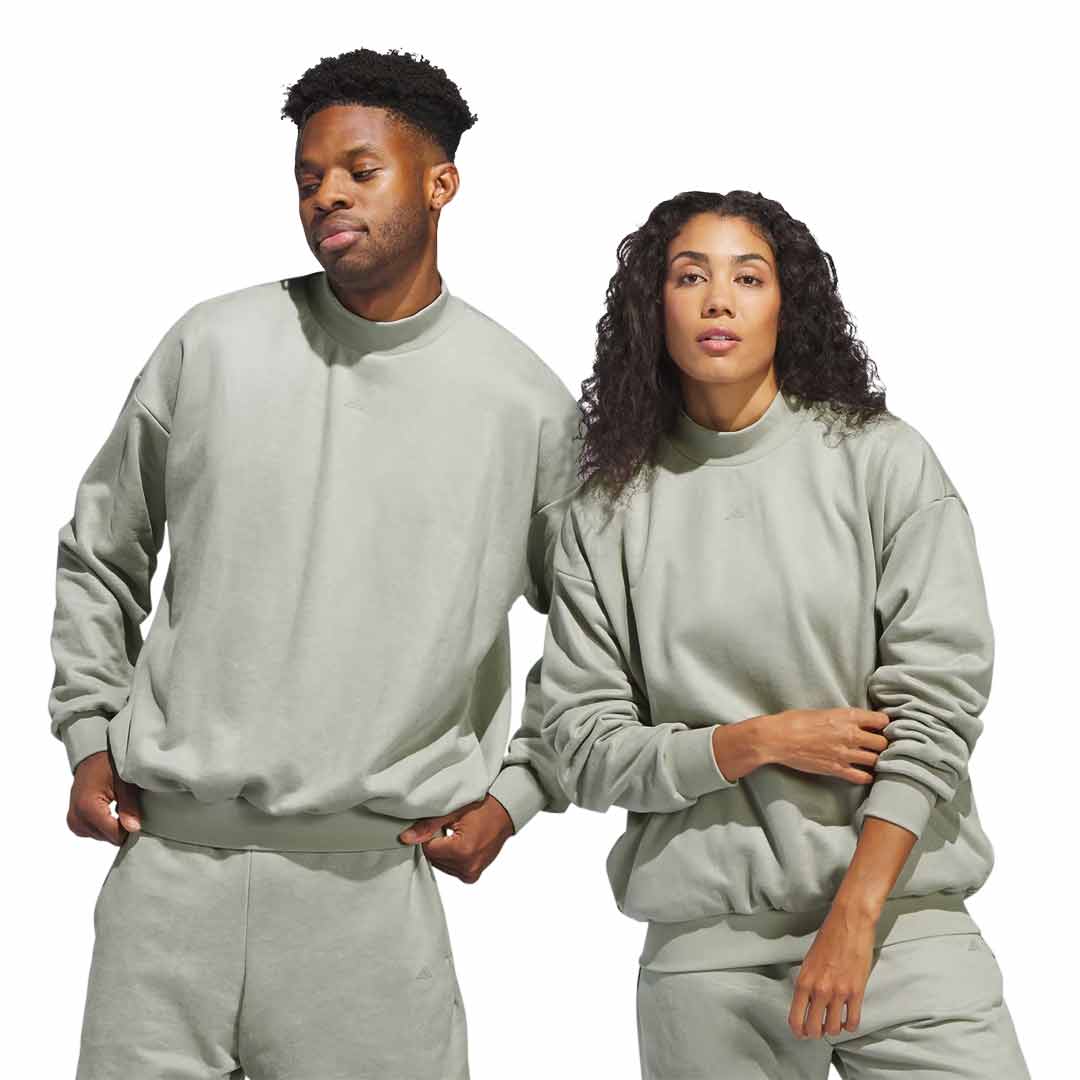 adidas - Unisex Basketball Sueded Crew Sweatshirt (IN7698) - Image 2