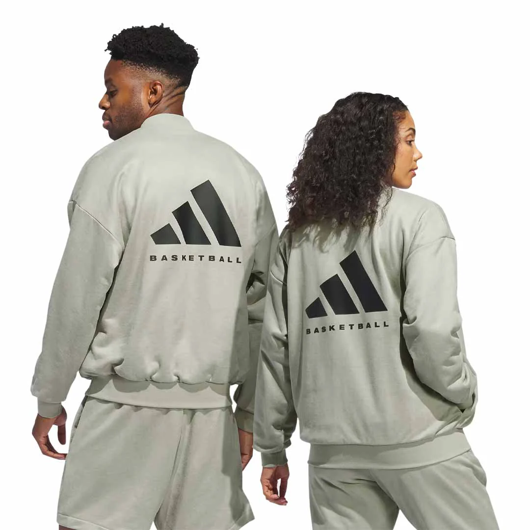 adidas - Unisex Basketball Sueded Crew Sweatshirt (IN7698) - Image 3