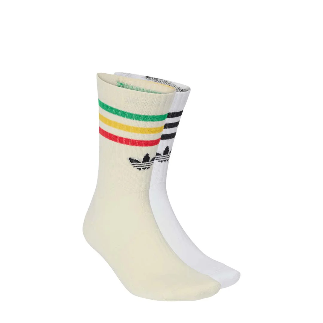 adidas - Unisex Bob Marley 2 Pack Crew Socks (KD8451)