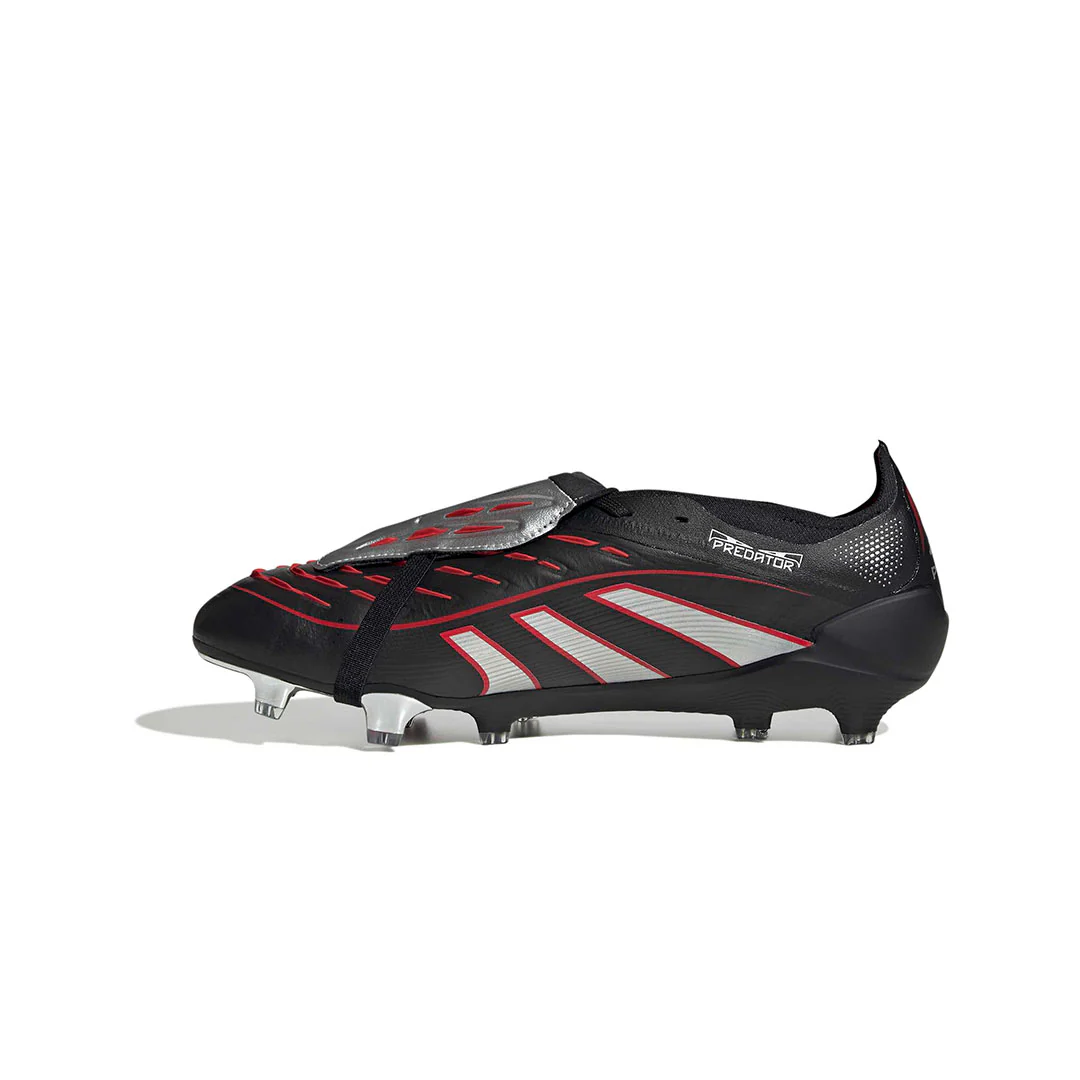 adidas - Unisex Predator Obsidian Strike Fold Over Tongue Firm Ground Cleats (JS0563) - Image 2