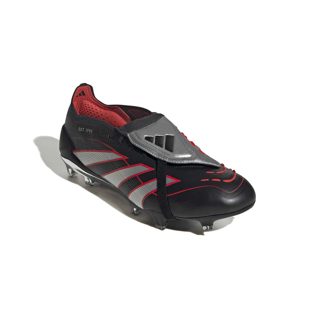 adidas - Unisex Predator Obsidian Strike Fold Over Tongue Firm Ground Cleats (JS0563) - Image 3