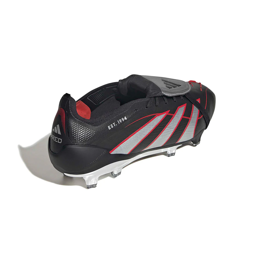 adidas - Unisex Predator Obsidian Strike Fold Over Tongue Firm Ground Cleats (JS0563) - Image 4