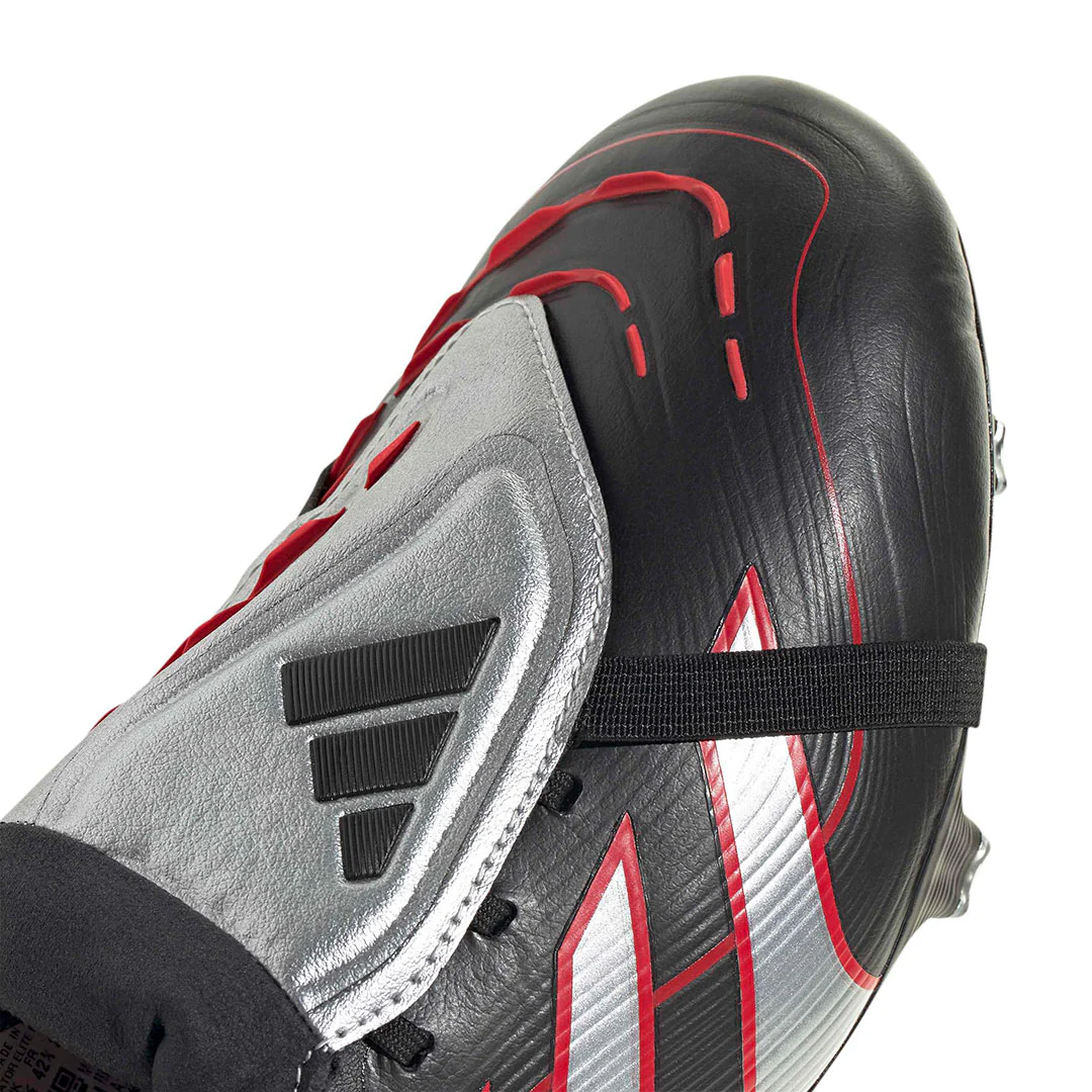 adidas - Unisex Predator Obsidian Strike Fold Over Tongue Firm Ground Cleats (JS0563) - Image 5