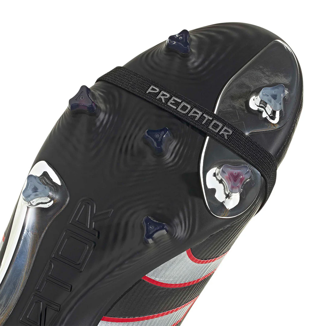 adidas - Unisex Predator Obsidian Strike Fold Over Tongue Firm Ground Cleats (JS0563) - Image 6