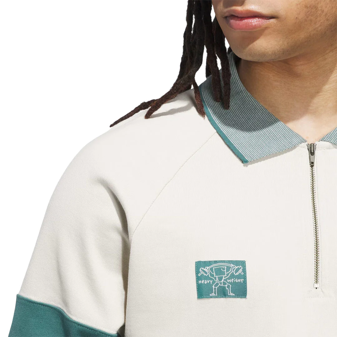 adidas - Unisex Shmoofoil Heavyweight Rugby Long Sleeve Polo (JW5201) - Image 4