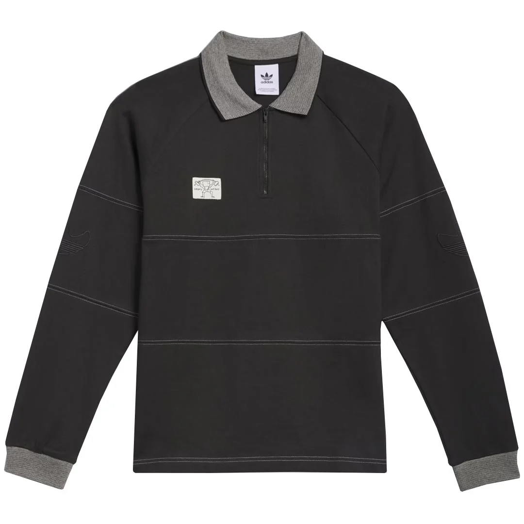adidas - Unisex Shmoofoil Heavyweight Rugby Long Sleeve T-Shirt (JW5202)