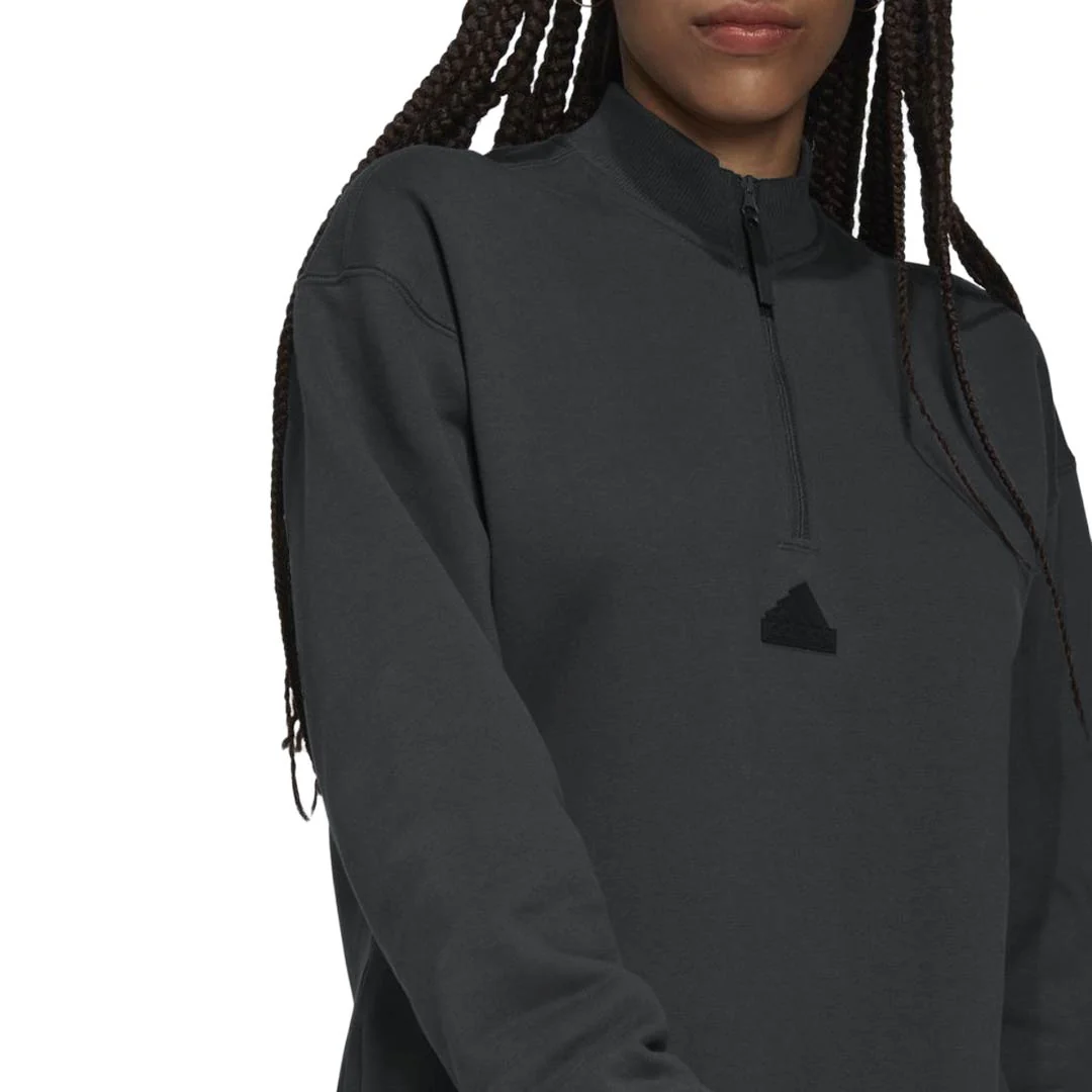 adidas - Women's 1/2 Zip Long Sleeve Dress (HG4373) - Image 4