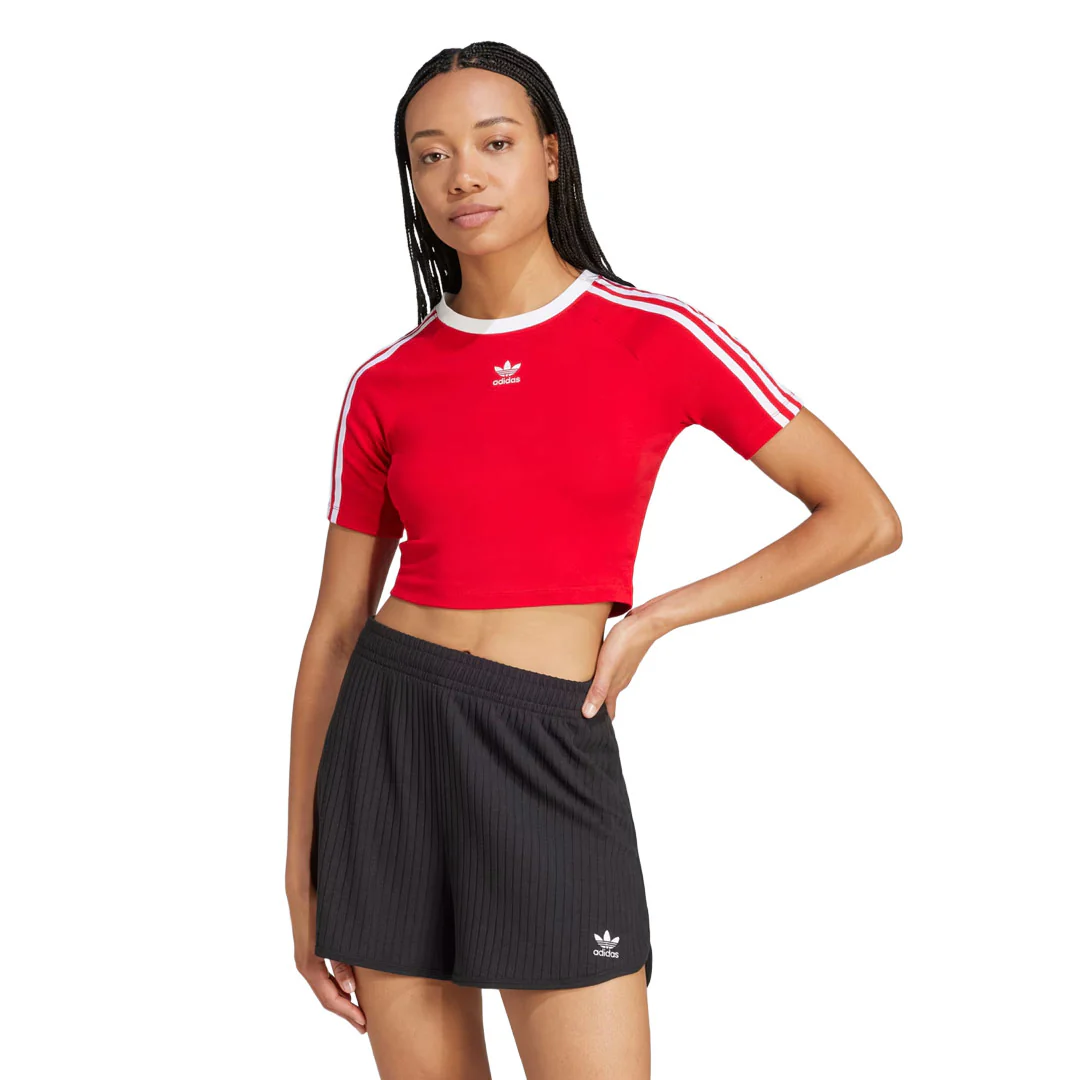 adidas - Women's 3-Stripes Baby T-Shirt (JD0303) - Image 2